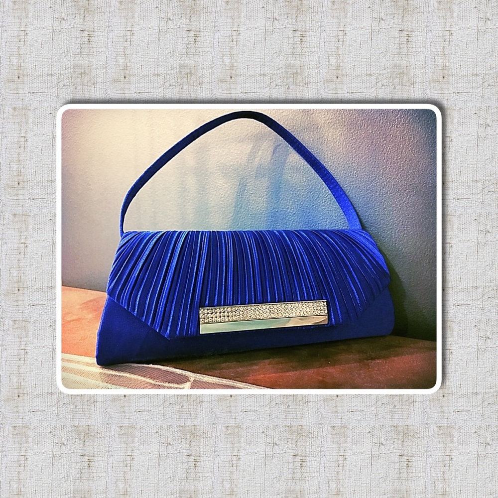 Royal Blue Clutch with Strap (#10148)